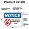 Signmission This Is Not A Handwashing Sink Sign With Symbol, 18 in W x Rectangle, Vinyl Decal OS-2PACK-NS-D-1218-L-18631 - alternate 6